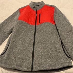 ZYIA Active Red Quilted Ash Cabin Full Zip Jacket Size XLarge NWOT